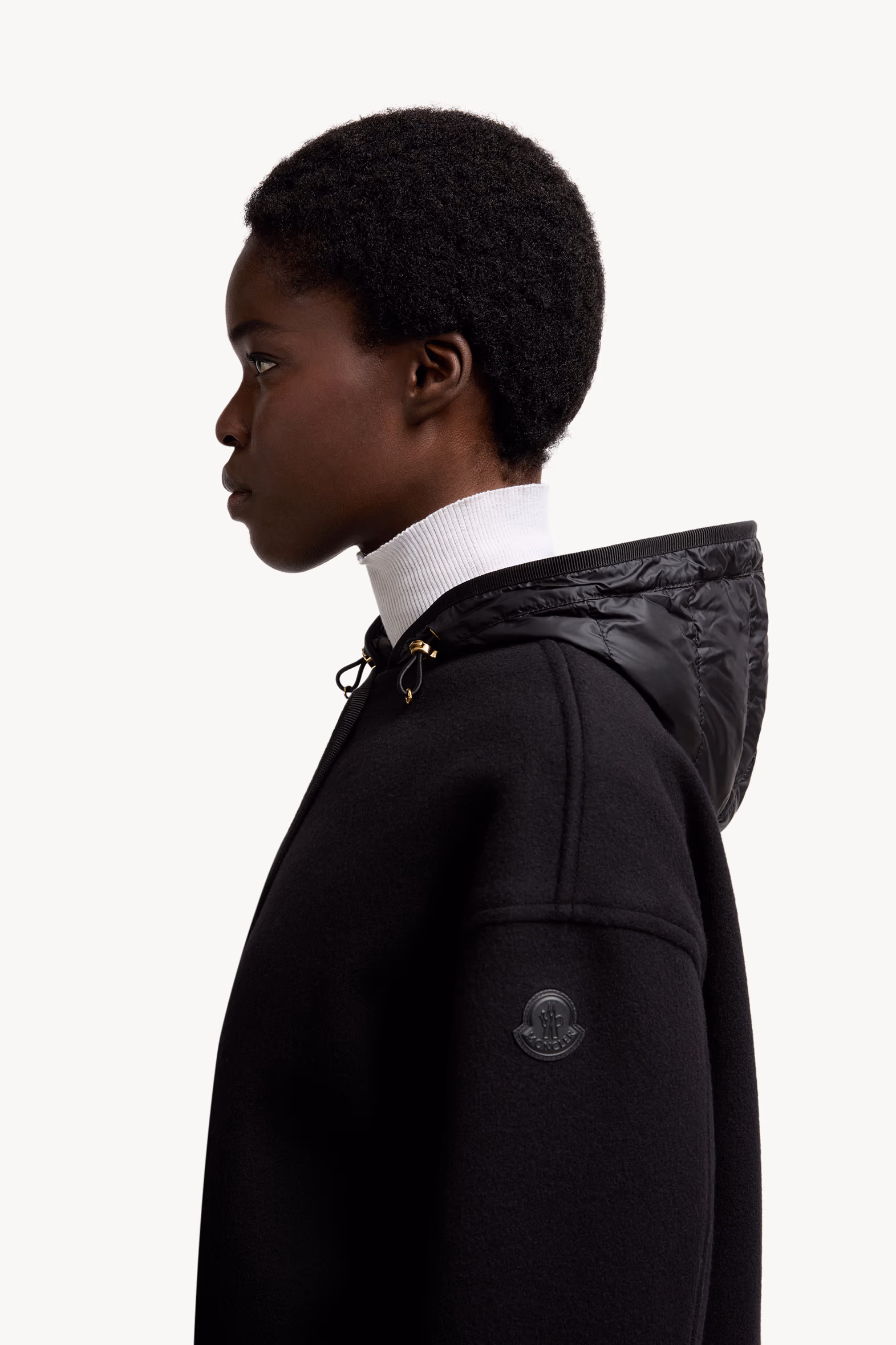 Doudoune courte 3-en-1 en laine et cachemire Reposse Femmes Noir Moncler 4